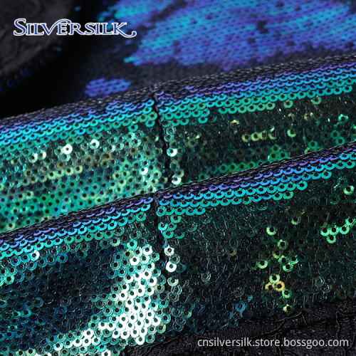 Adult Shawl Collar Reversible Sequins Jacket Men's Coats